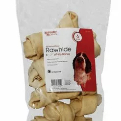 Master Paws® White Rawhide Dog Chew Bone