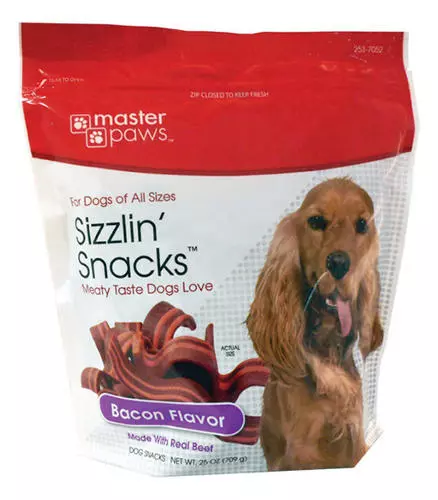 Master Paws® Sizzlin' Snacks® Bacon Flavor Dog Treats - 25 Oz 3 Master Paws® Sizzlin' Snacks® Bacon Flavor Dog Treats - 25 Oz