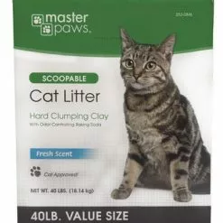 Master Paws® Scoopable Cat Litter - 40 Lbs