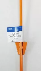 Master Paws® 21" Yellow Drop Forged Dome Stake Dog Tie-Out