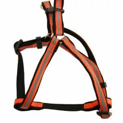 Master Paws® Adjustable Orange Reflective Dog Harness - Medium