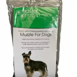 Master Paws® Black Nylon Dog Muzzle - Small