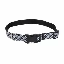 Master Paws® Black & White Reflective Adjustable Dog Collar - Small