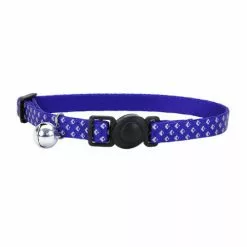 Master Paws® 3/8" Reflective Blue Adjustable Breakaway Cat Collar