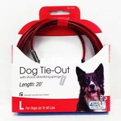 Master Paws® 20' Dog Tie-Out With Spring - Large