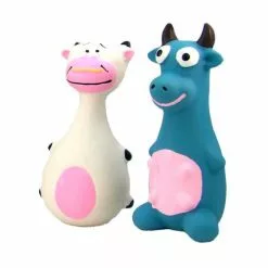 Master Paws® Happy Cows Latex Dog Toy - Assorted Styles