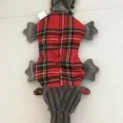 Master Paws® Plaid Raccoon Stuffing-Free Dog Toy - Assorted Colors -Master Paws Sales Store 2539592 3