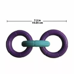 Master Paws® Diamond Grip 3-Ring Tug Dog Toy - 7.5" -Master Paws Sales Store 575517 3