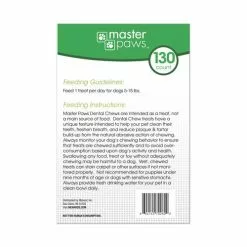 Master Paws® Tiny Dental Brushes Dog Chew Treats - 36 Oz 7 Master Paws® Tiny Dental Brushes Dog Chew Treats - 36 Oz -Master Paws Sales Store MP 130ctTinyDentalChewsleftside
